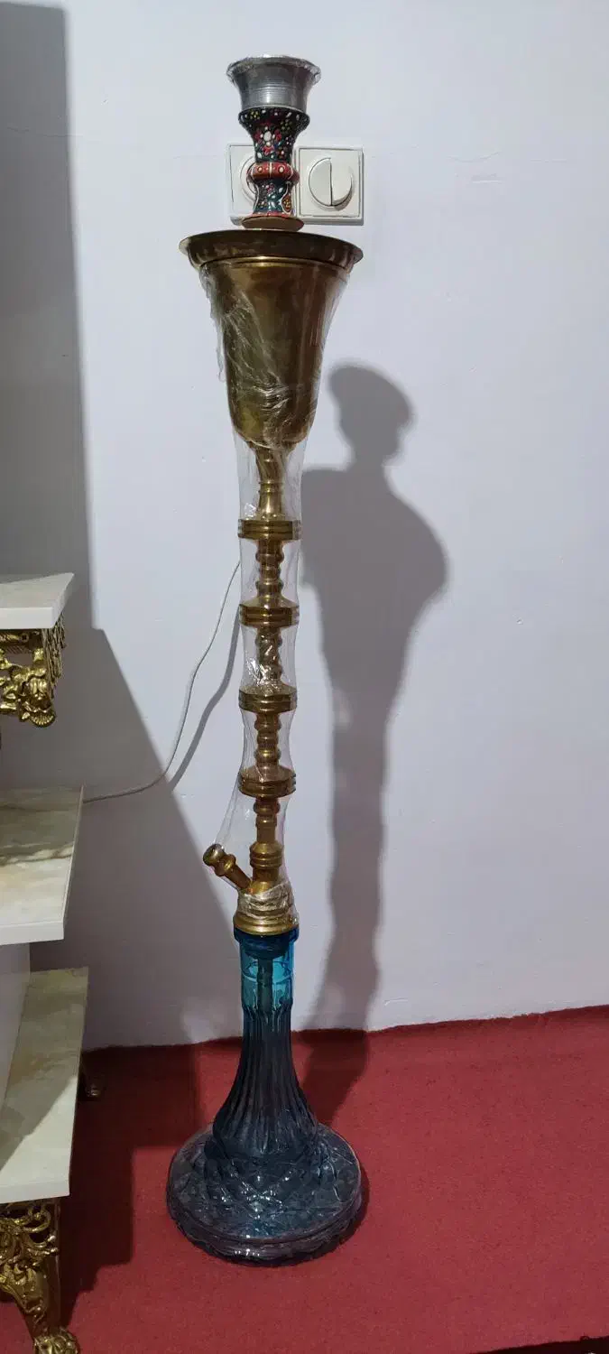 قلیان عربی برنجی 113 سانتی|کلکسیون و سرگرمی|اسلامشهر, شهرک امام حسین (میان آباد)|دیوار