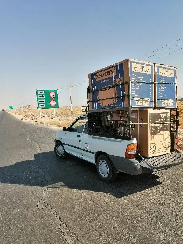 پرایدبار وانت کرایه ای حمل باربری منصفانه و ایمن|خدمات حمل و نقل|داراب, |دیوار