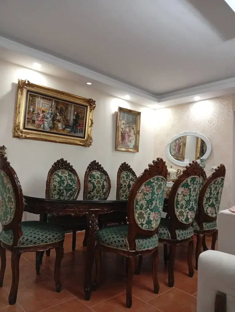 ناهار خوری هشت نفره چوب گردو|میز و صندلی غذاخوری|پردیس, فاز ۱۱|دیوار