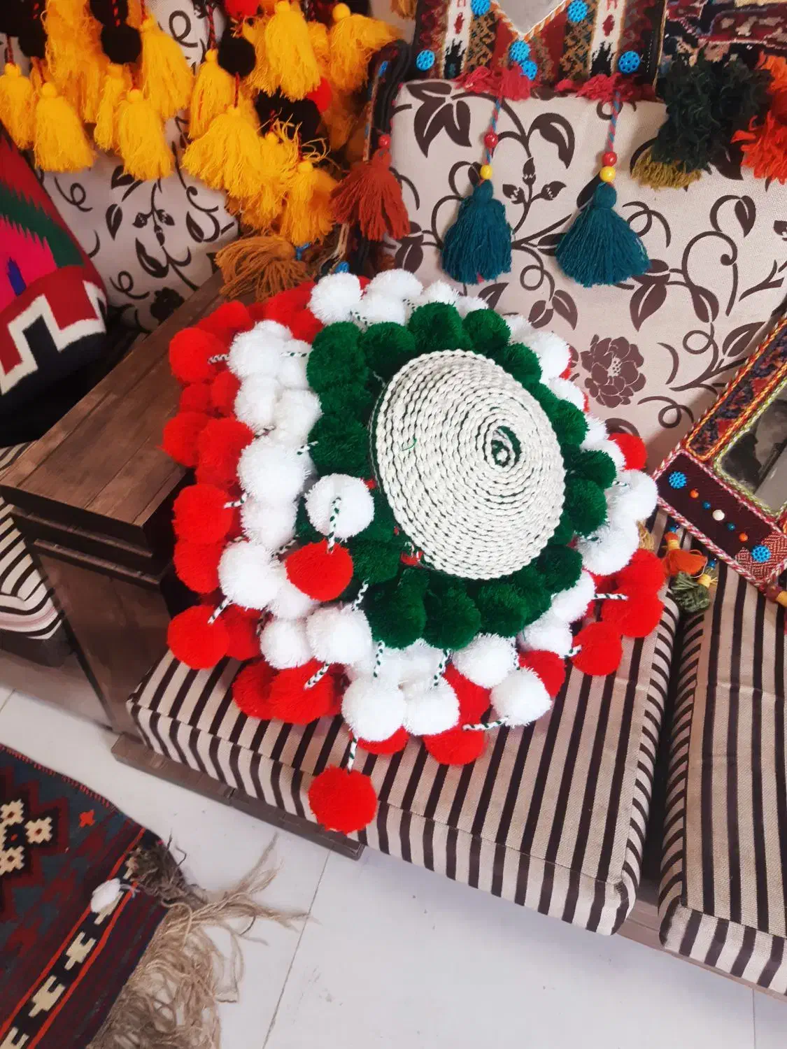 فروش گلیم جاجیم مفرش آیینه گمبول|گلیم، جاجیم، گبه|یاسوج, |دیوار