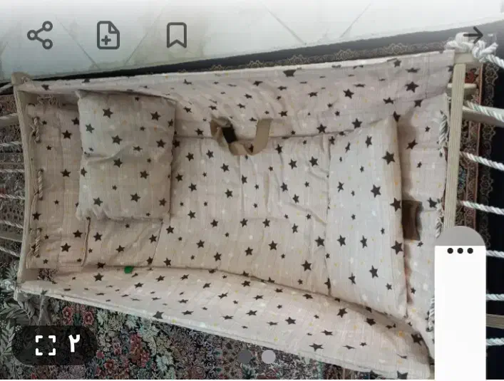 گهواره نانو همراه پشه بند متکا و  روروئگ نو|اسباب و اثاث بچه|گلپایگان, |دیوار