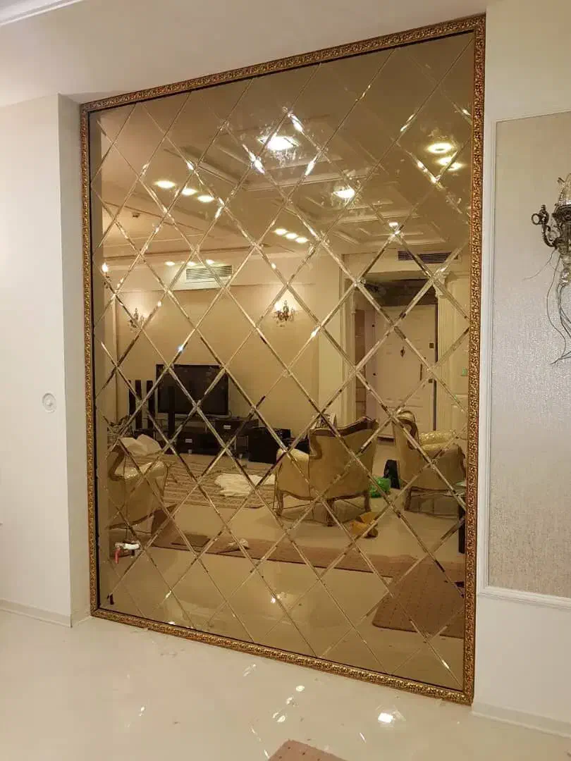 طراحی و اجرای پازلی نقشه ایران|آینه|مشهد, طلاب|دیوار