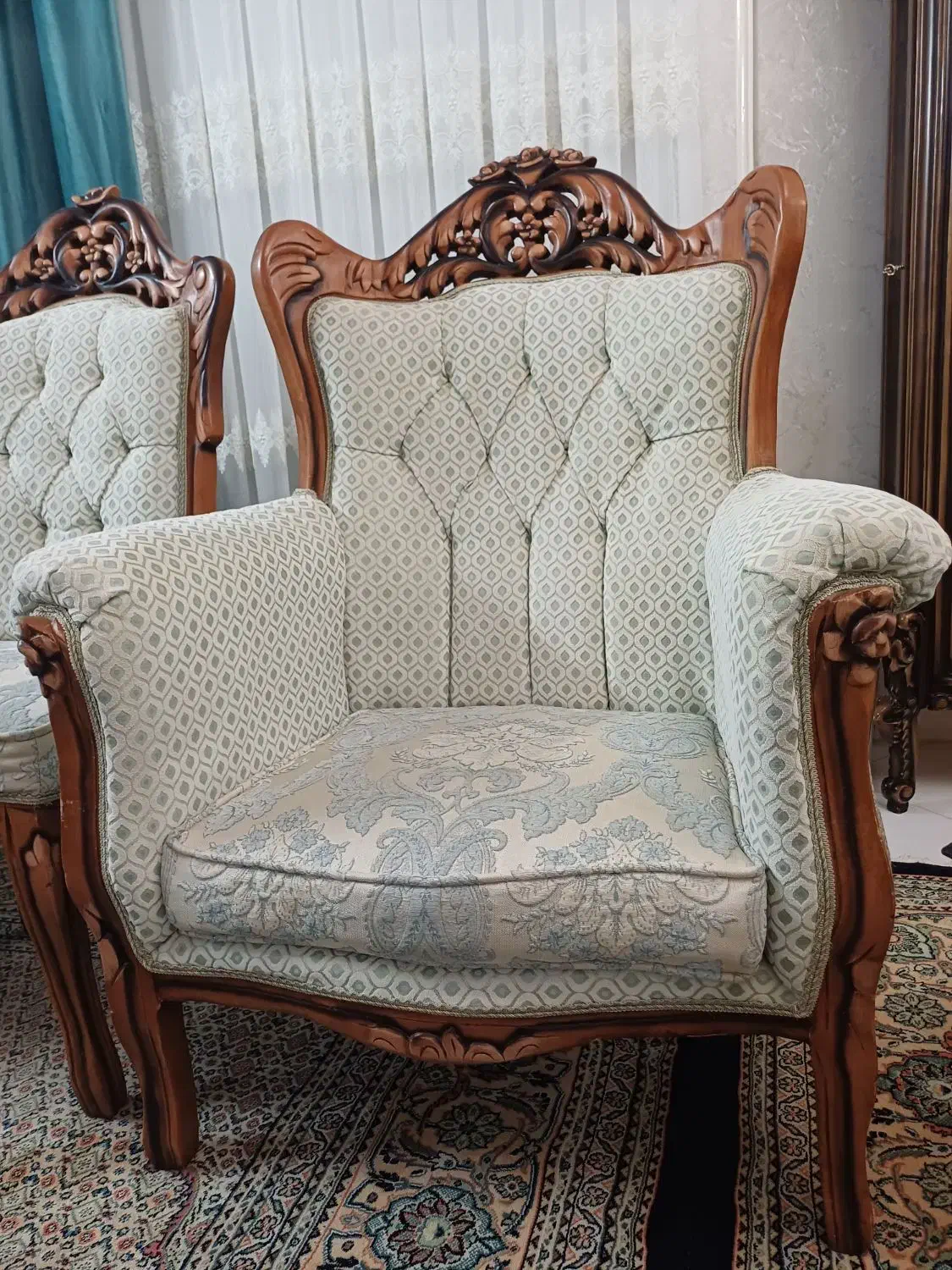 مبل ۹ نفره +میزناهارخوری ۶ نفره +بوفه|مبلمان خانگی و میز عسلی|اندیشه, اندیشه فاز ۴|دیوار