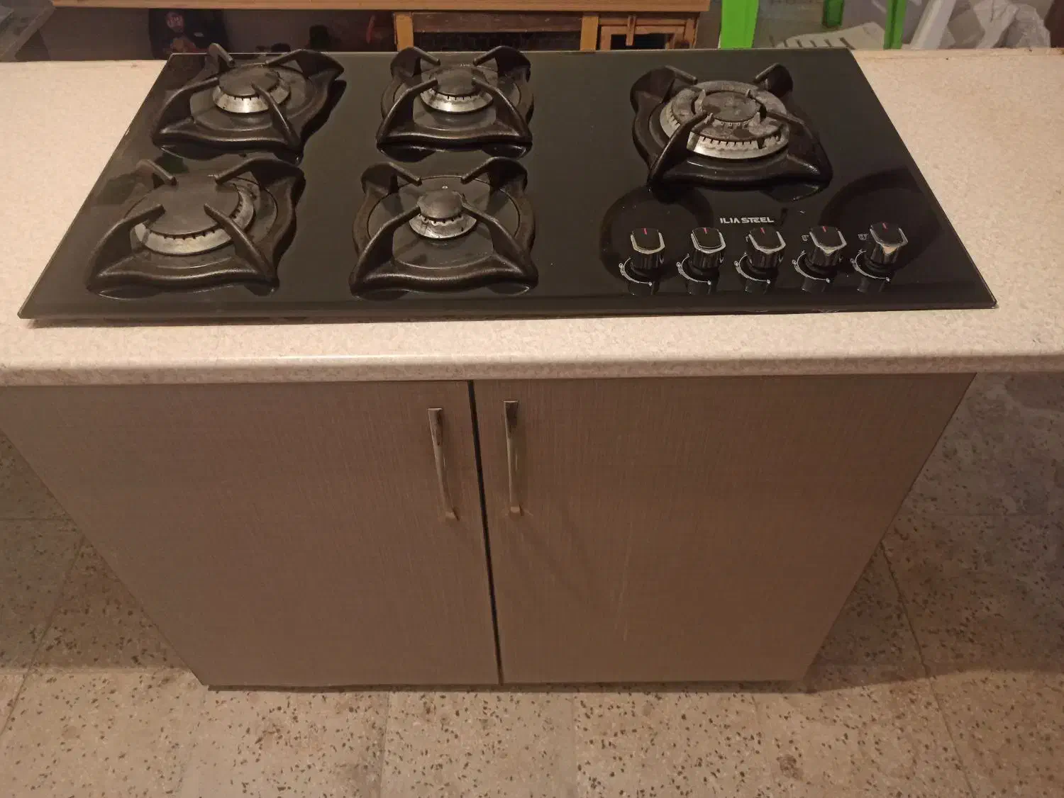 گاز صفحه ای همراه با کابینت|اجاق گاز و لوازم برقی پختوپز|ساوه, |دیوار