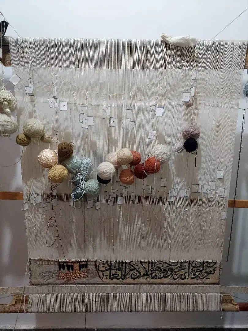 تابلو فرش نیمه کاره|تابلو فرش|دزفول, |دیوار