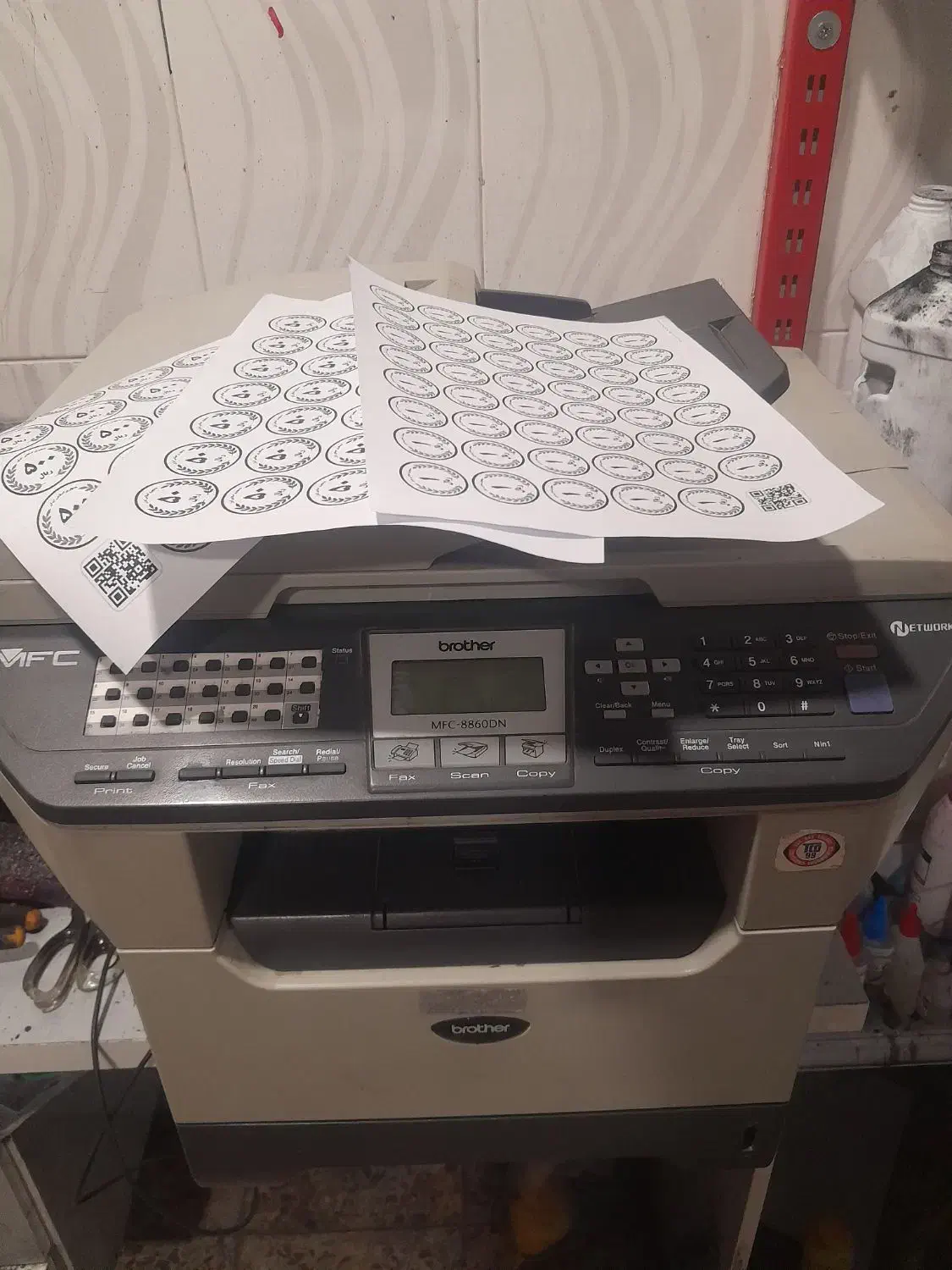 پرینتر کپی اسکنر و فکس برادر پشت و رو 8860d|پرینتر، اسکنر، کپی، فکس|ایذه, |دیوار