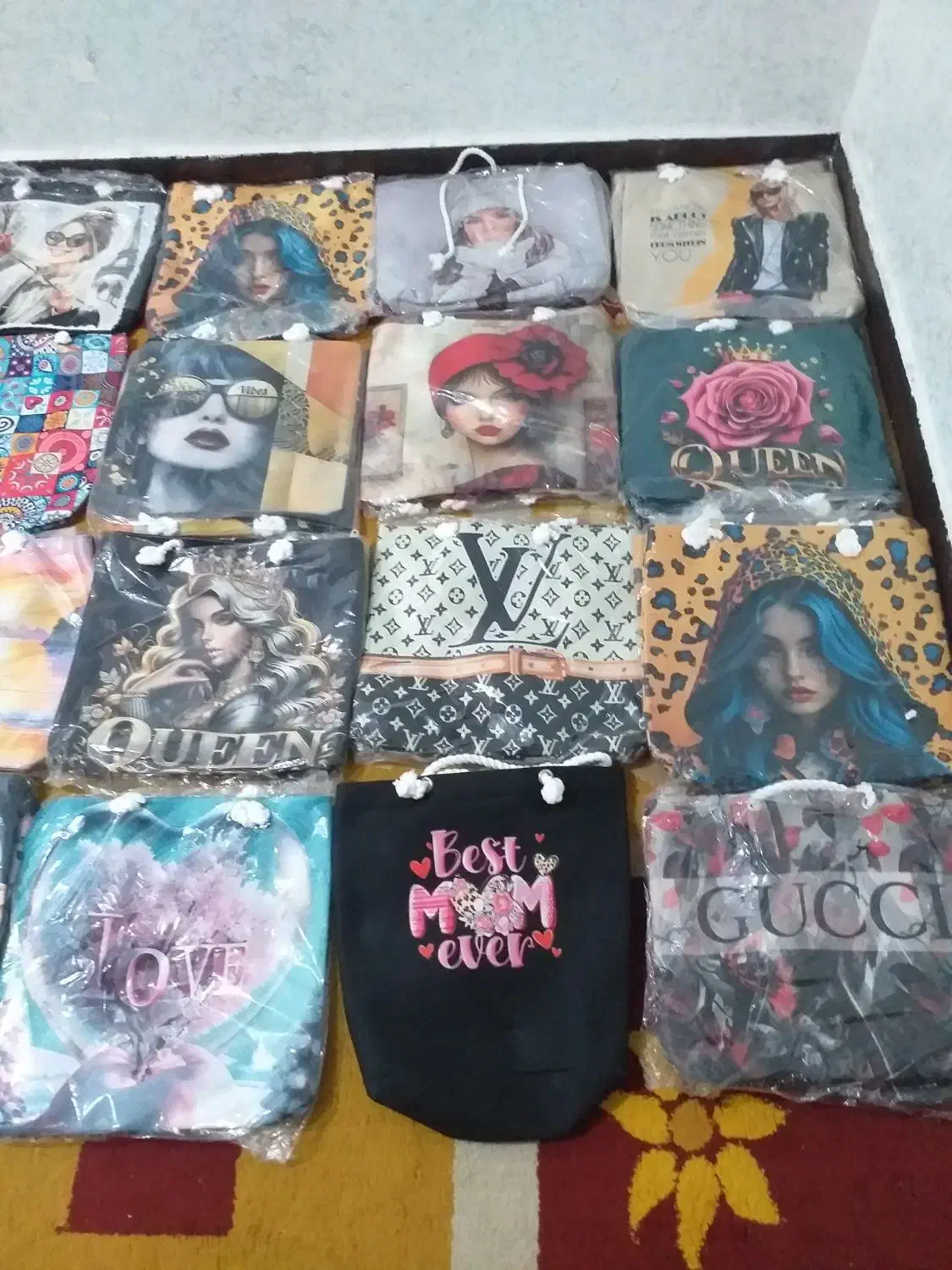 کیف تنابی طرح دار بیرونی|کیف، کفش، کمربند|اهواز, بهارستان|دیوار