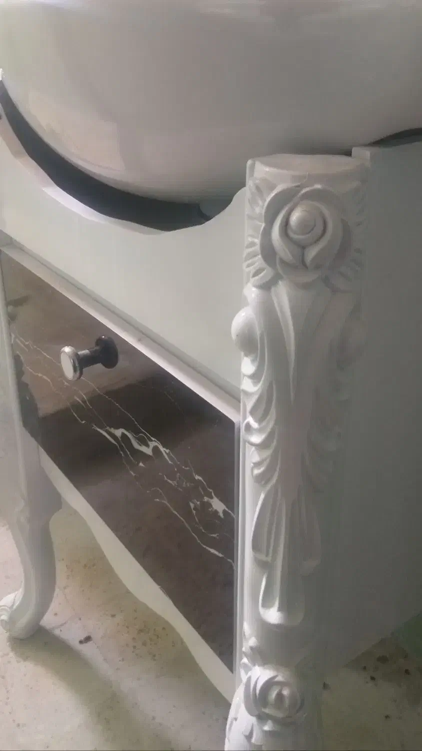 سینک مشکی و روشویی کابینتی|مصالح و تجهیزات ساختمان|مسجد سلیمان, |دیوار