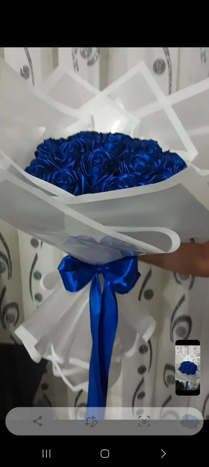 دسته گل روبانی|گل مصنوعی|نیشابور, خیام|دیوار