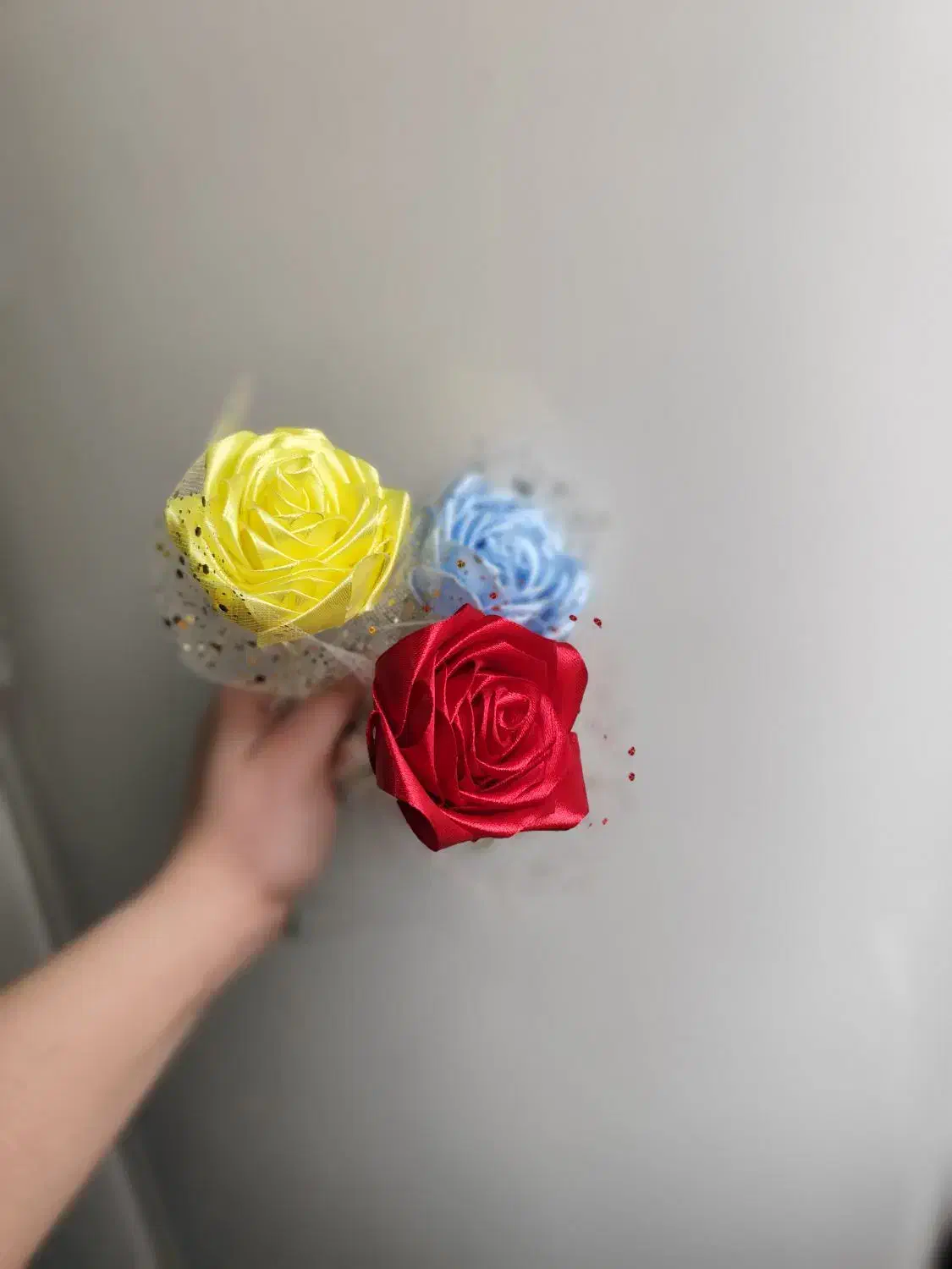 گل ربانی و کریستال|گل مصنوعی|سنندج, |دیوار