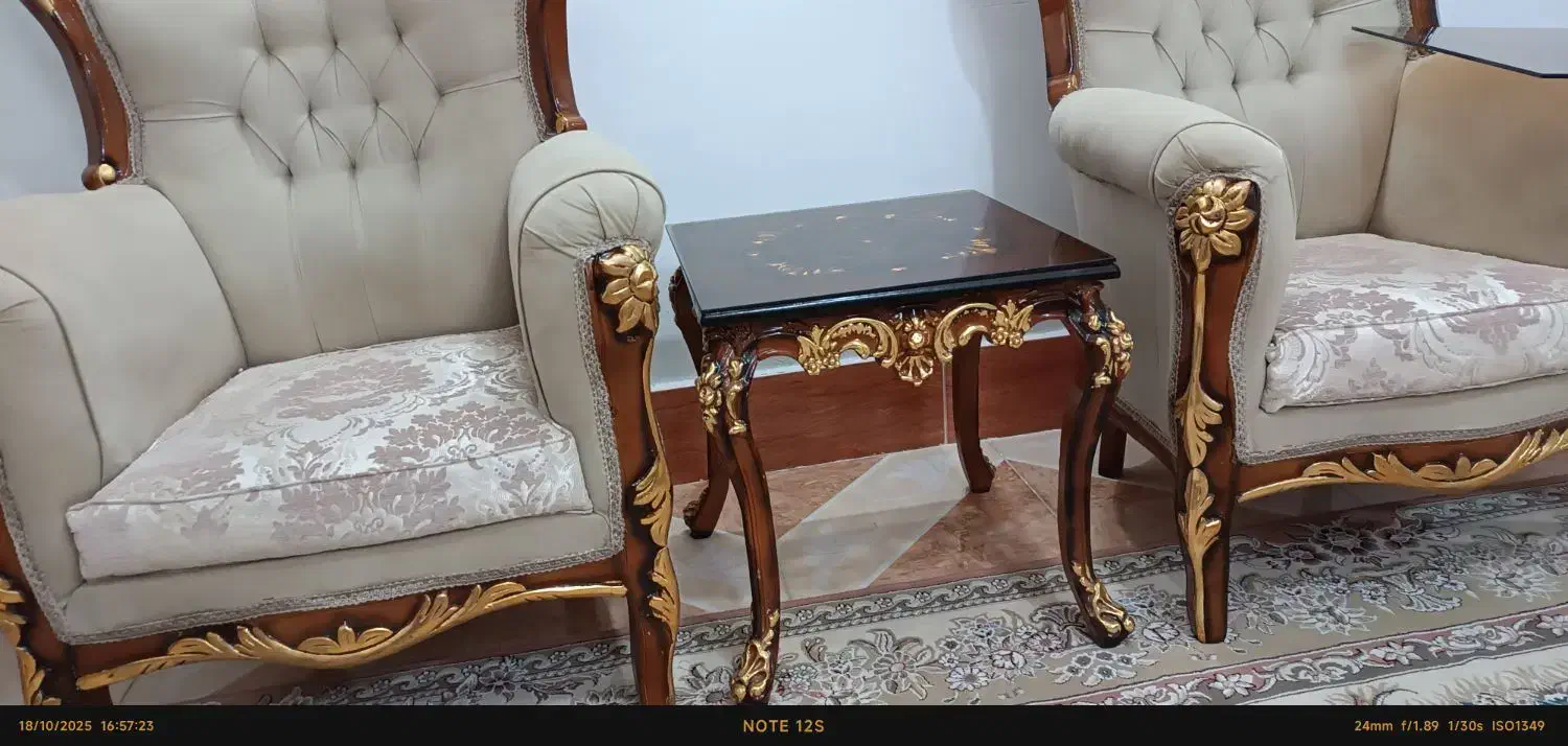 مبل سلطنتی 9 نفره|مبلمان خانگی و میز عسلی|گلستان (تهران), |دیوار