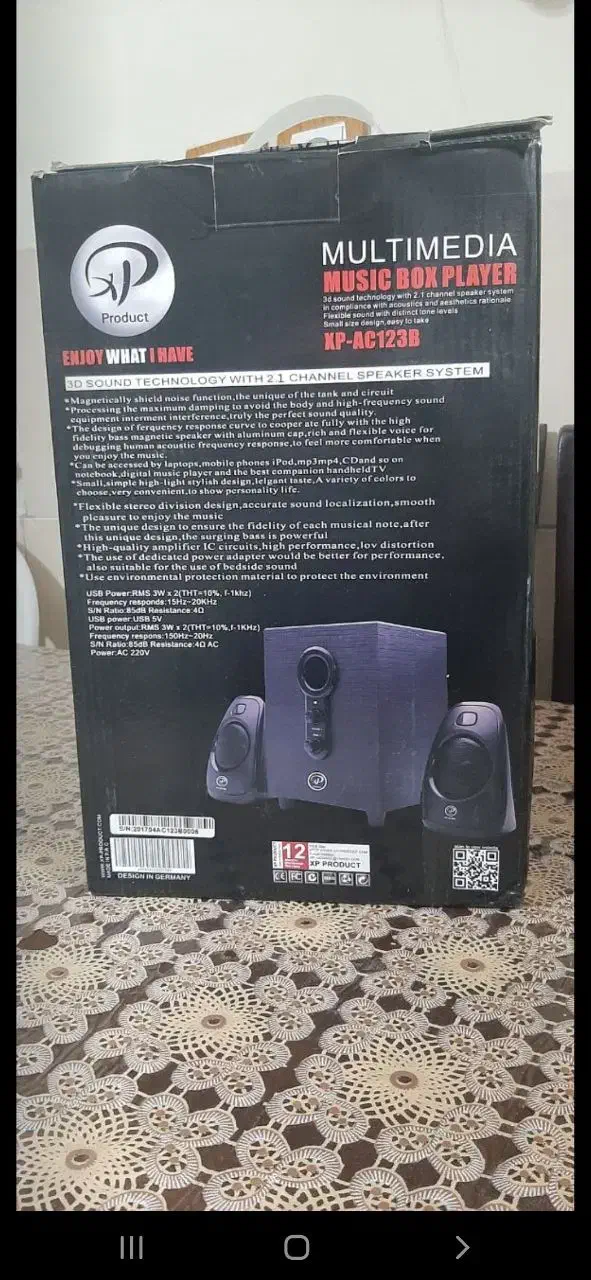 اسپیکر کامپیوتر سه تیکه بدون بلوتوث|صوتی و تصویری|نصر آباد, |دیوار