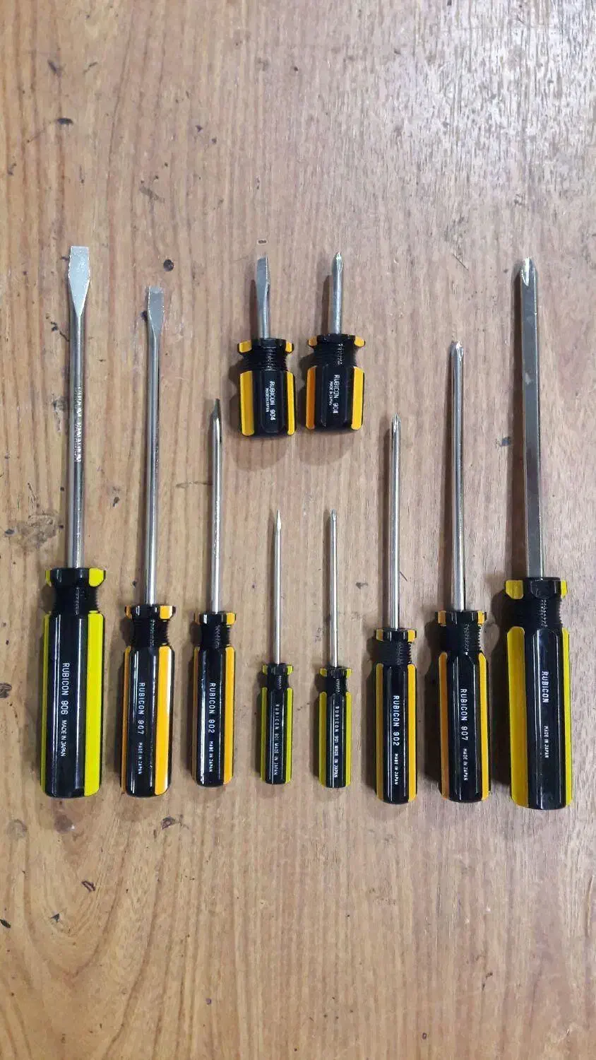 پیچ گوشتی روبیکون قدیمی ساخت ژاپن RUBICON روبیکن|ابزارآلات|مشهد, کوشش|دیوار