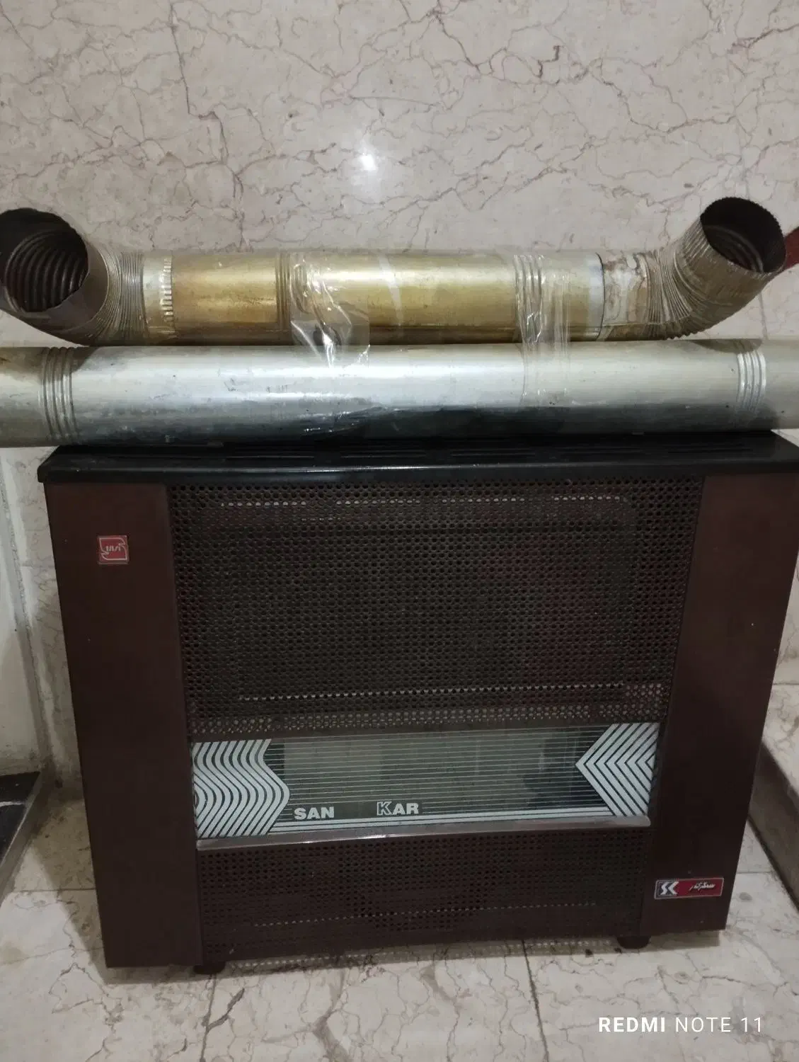 بخاری گازی با لوله و یخچال دست دوم|بخاری، هیتر، شومینه|تهران, دولتخواه جنوبی|دیوار