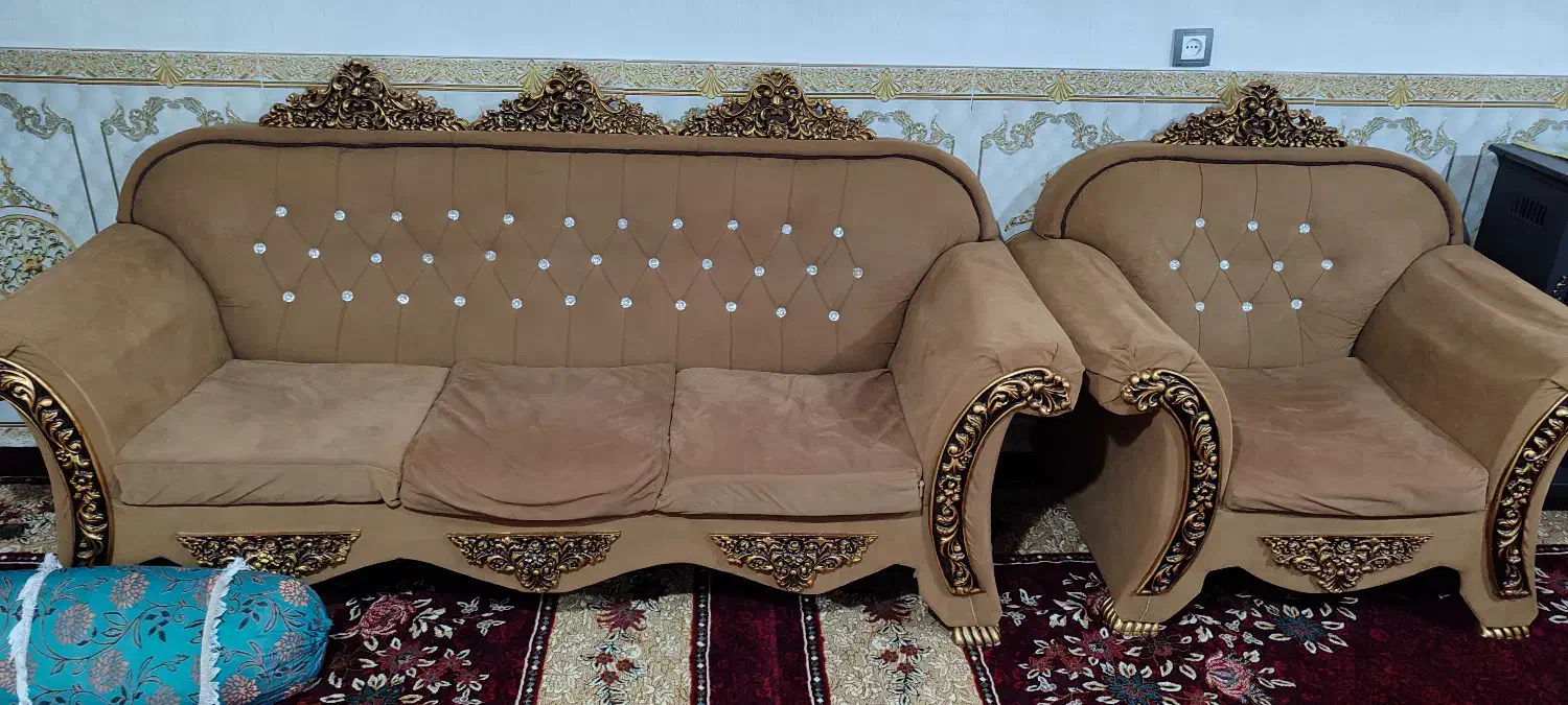 مبل سلطنطی|مبلمان خانگی و میز عسلی|سرپل ذهاب, |دیوار