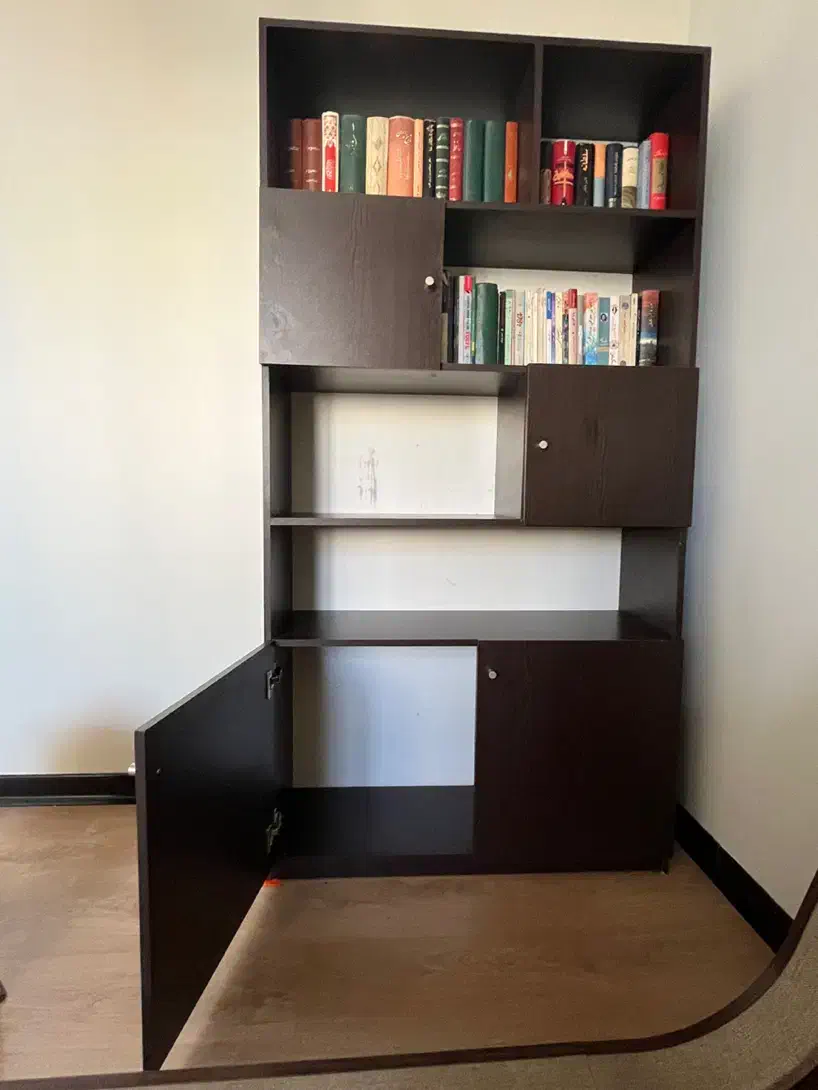 کتابخانه|کتابخانه، شلف، قفسه‌های دیواری|اراک, |دیوار