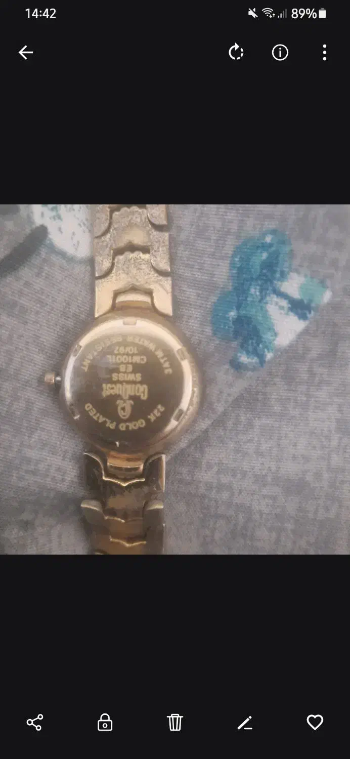 ساعت طلا زنانه سوئیسی Conquest|ساعت|شیراز, قدوسی شرقی|دیوار