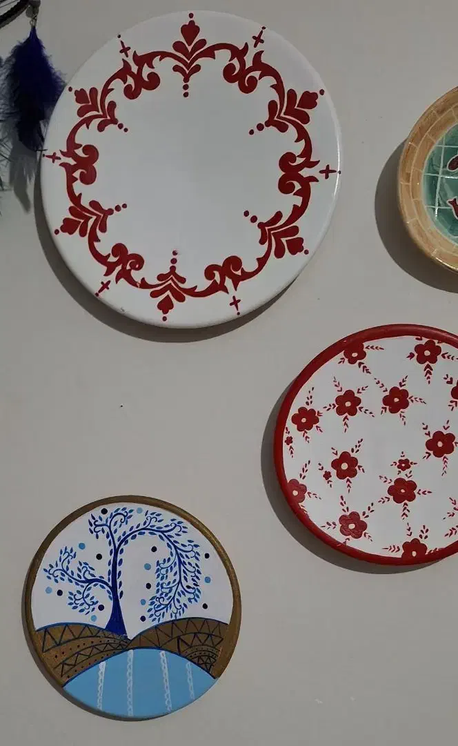 بشقاب دیوارکوب سفالی|مجسمه، تندیس، ماکت|تهران, درب دوم|دیوار