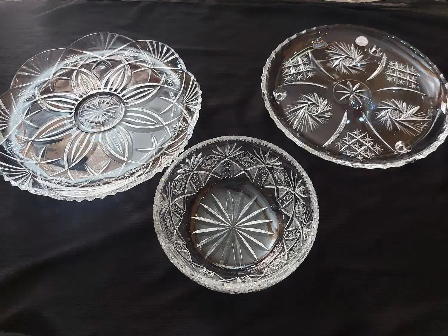 میوه خوری و کاسه و شیرینی خوری کریستال خورشیدی|ظروف سرو و پذیرایی|تهران, صادقیه|دیوار