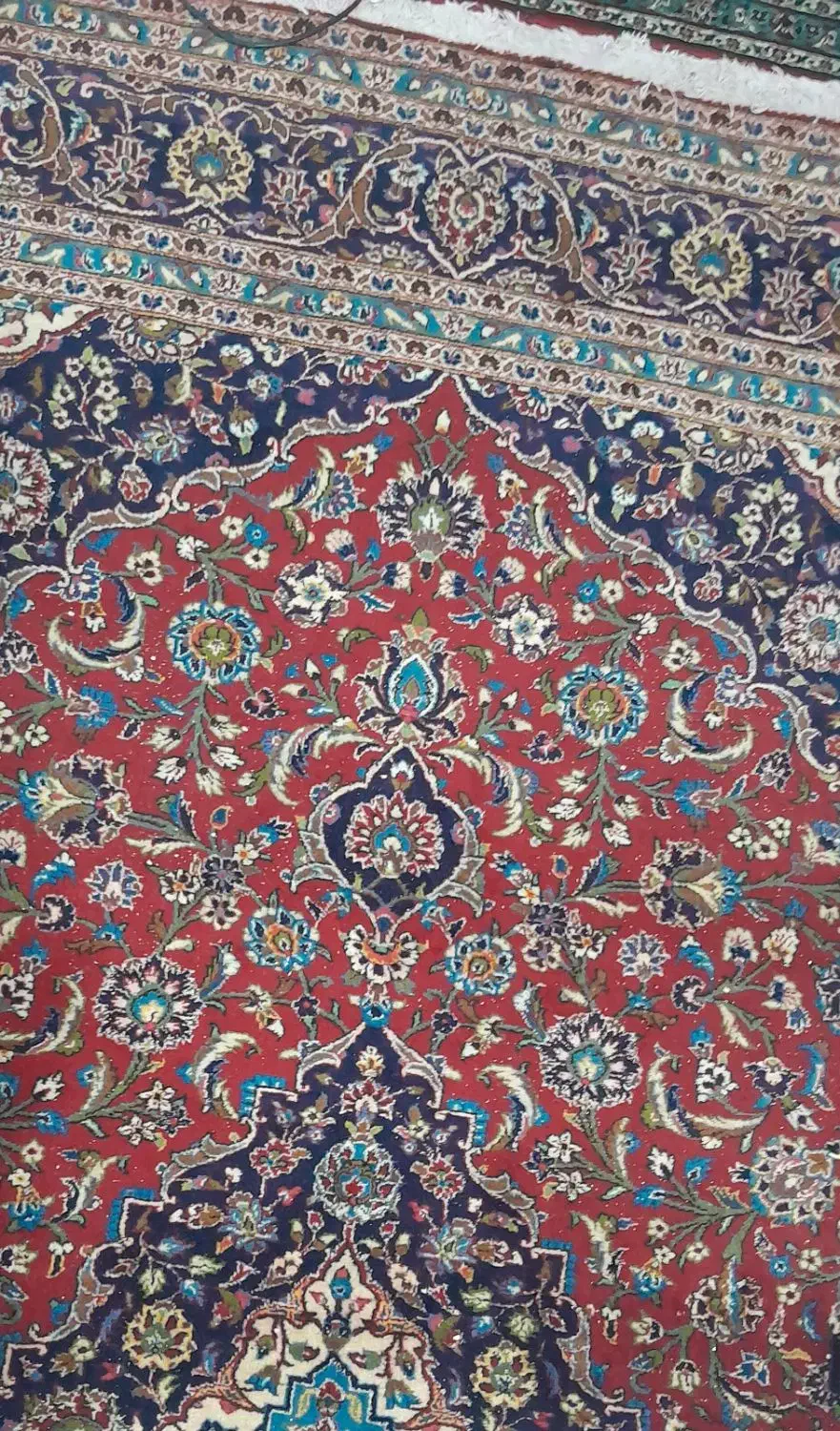 قالی دستباف باف|فرش|قم, امامزاده ابراهیم|دیوار