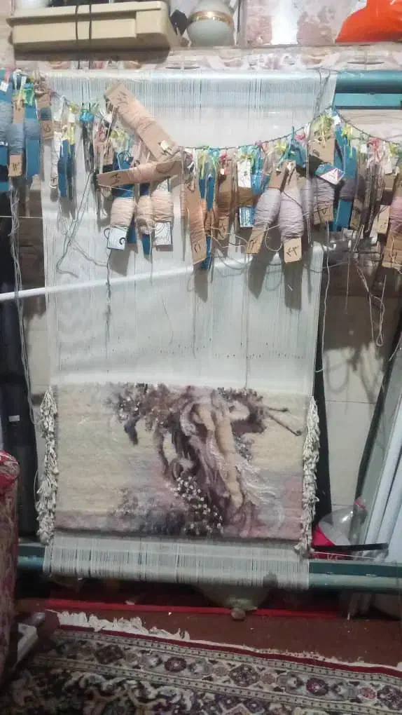 تابلوفرش دستباف نخ وابریشم|تابلو فرش|شیراز, پانصد دستگاه ارتش|دیوار