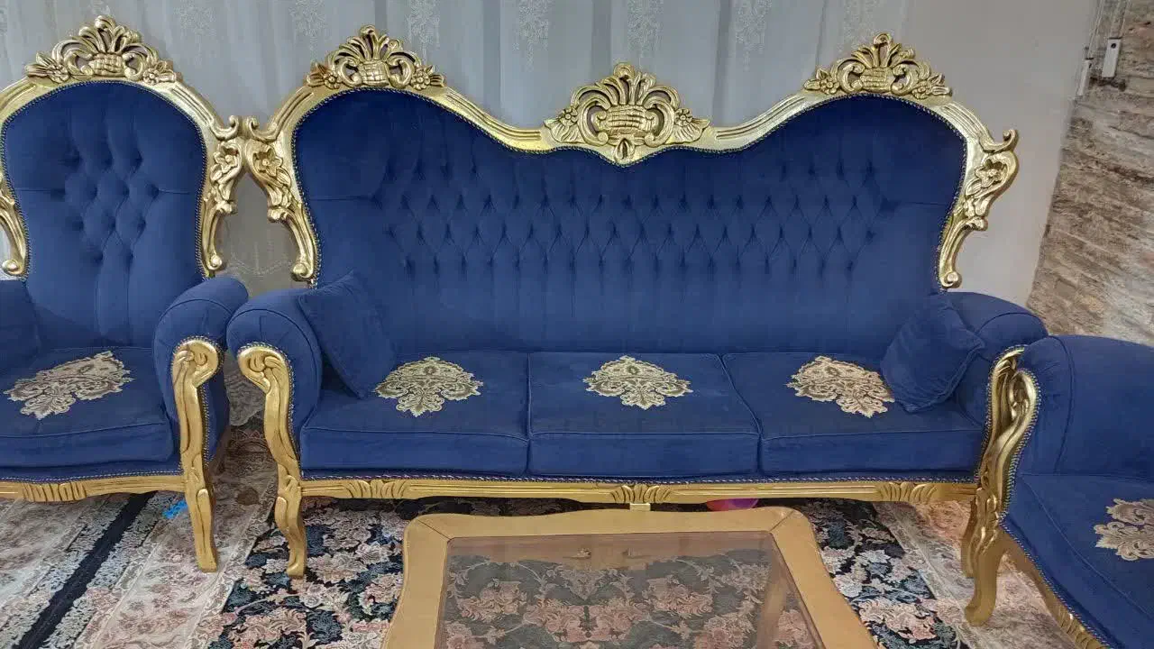 مبل سلطنتی۹نفره|مبلمان خانگی و میز عسلی|مشهد, چهارچشمه|دیوار