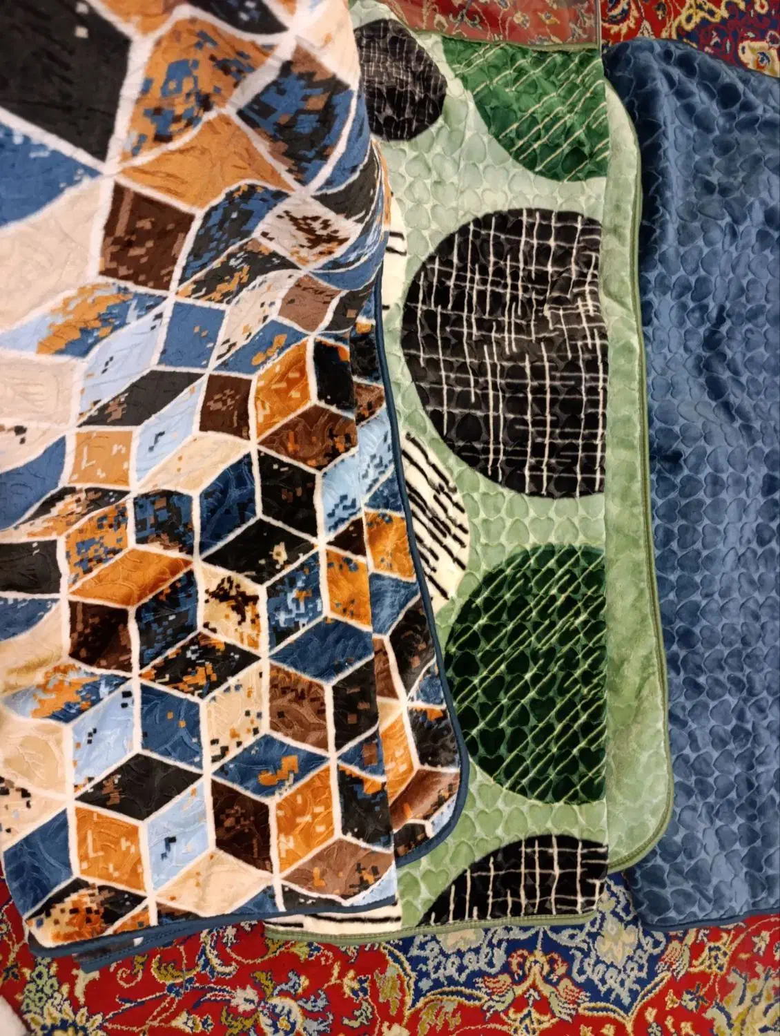 پتو طرح گلبافت یک نفره طرح دار|رختخواب، بالش، پتو|زاهدان, |دیوار