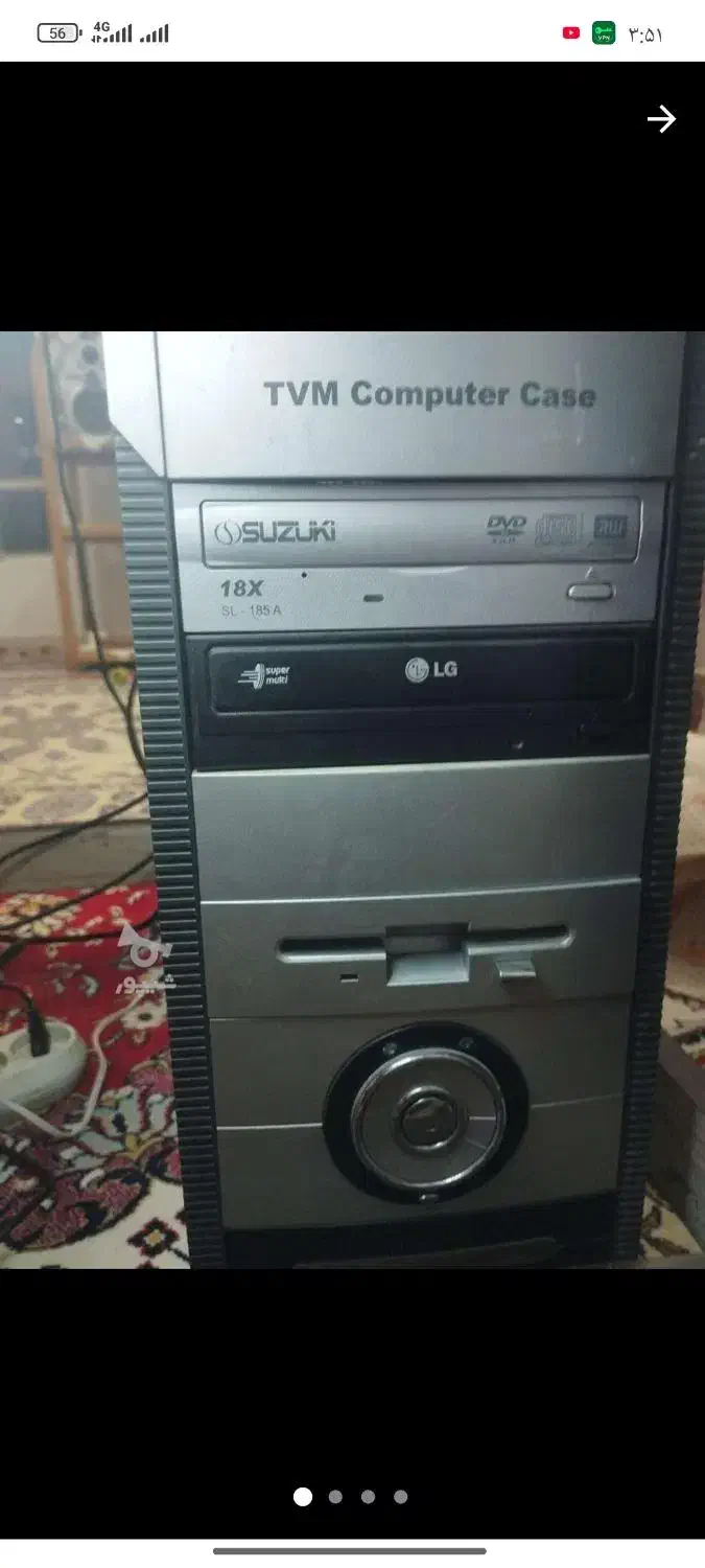 کامپیوتر سامسونگ قدیمی ب همراه کیس و باند|رایانه رومیزی|شیروان (خراسان), |دیوار