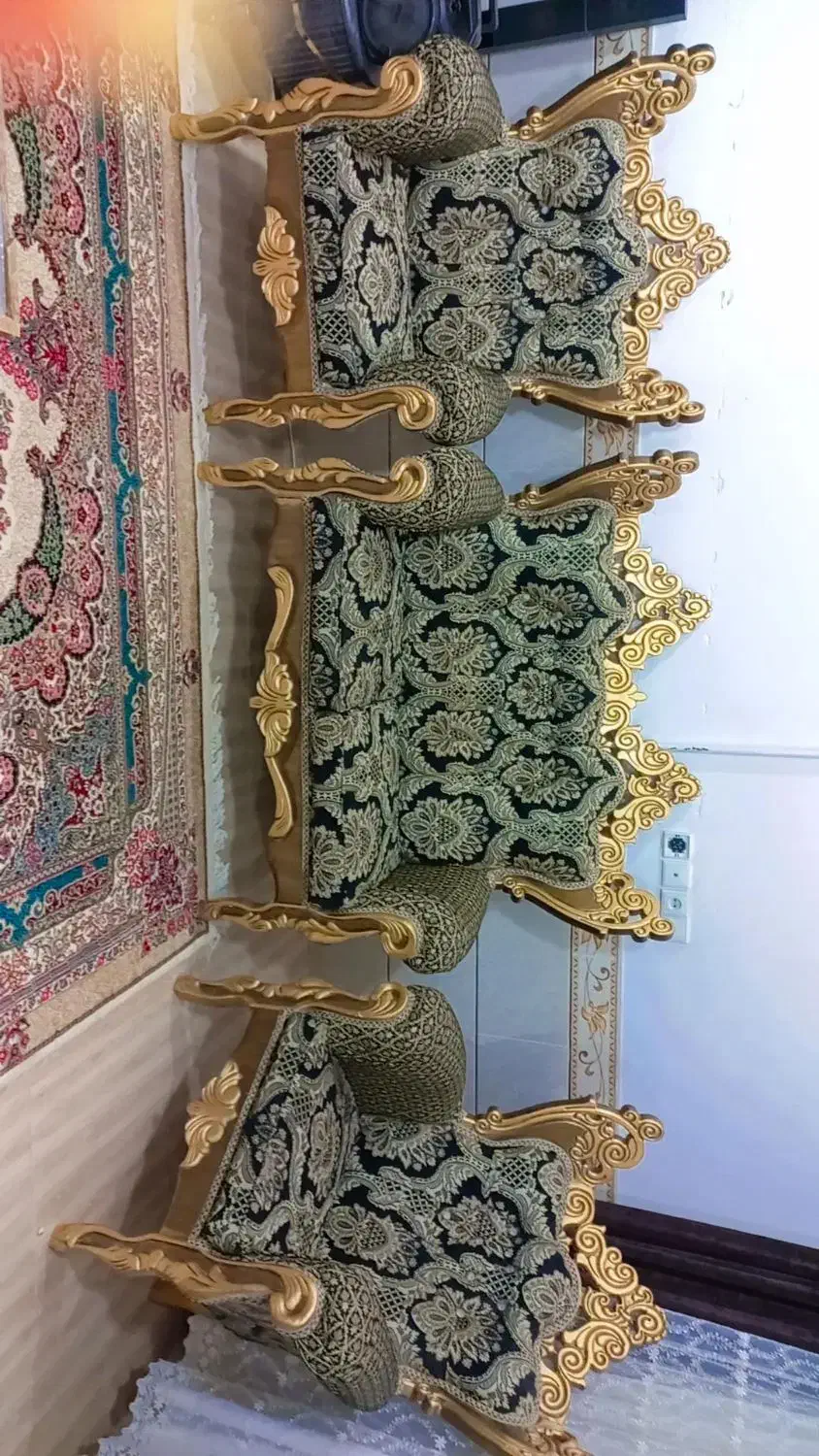 مبل سلطنتی در حد نو|مبلمان خانگی و میز عسلی|رفسنجان, |دیوار