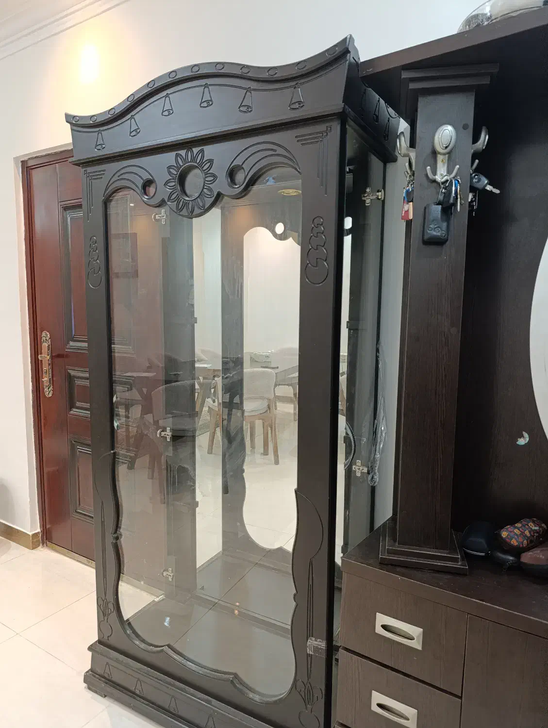 بوفه و جاکفشی در حد نو|جاکفشی، کمد، دراور|بابل, |دیوار