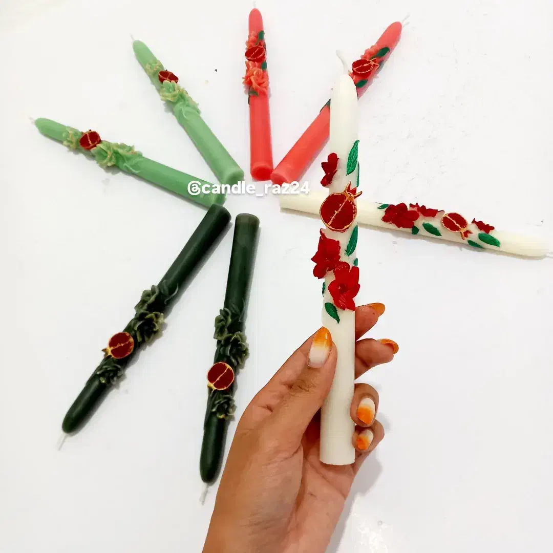 شمع قلمی یلدا|صنایع دستی و سایر لوازم تزئینی|قائن, |دیوار