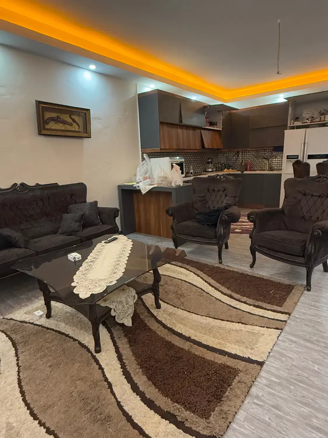 مبلمان با میزناهاخوری ۸نفره|مبلمان خانگی و میز عسلی|هشتگرد, تهران دشت|دیوار