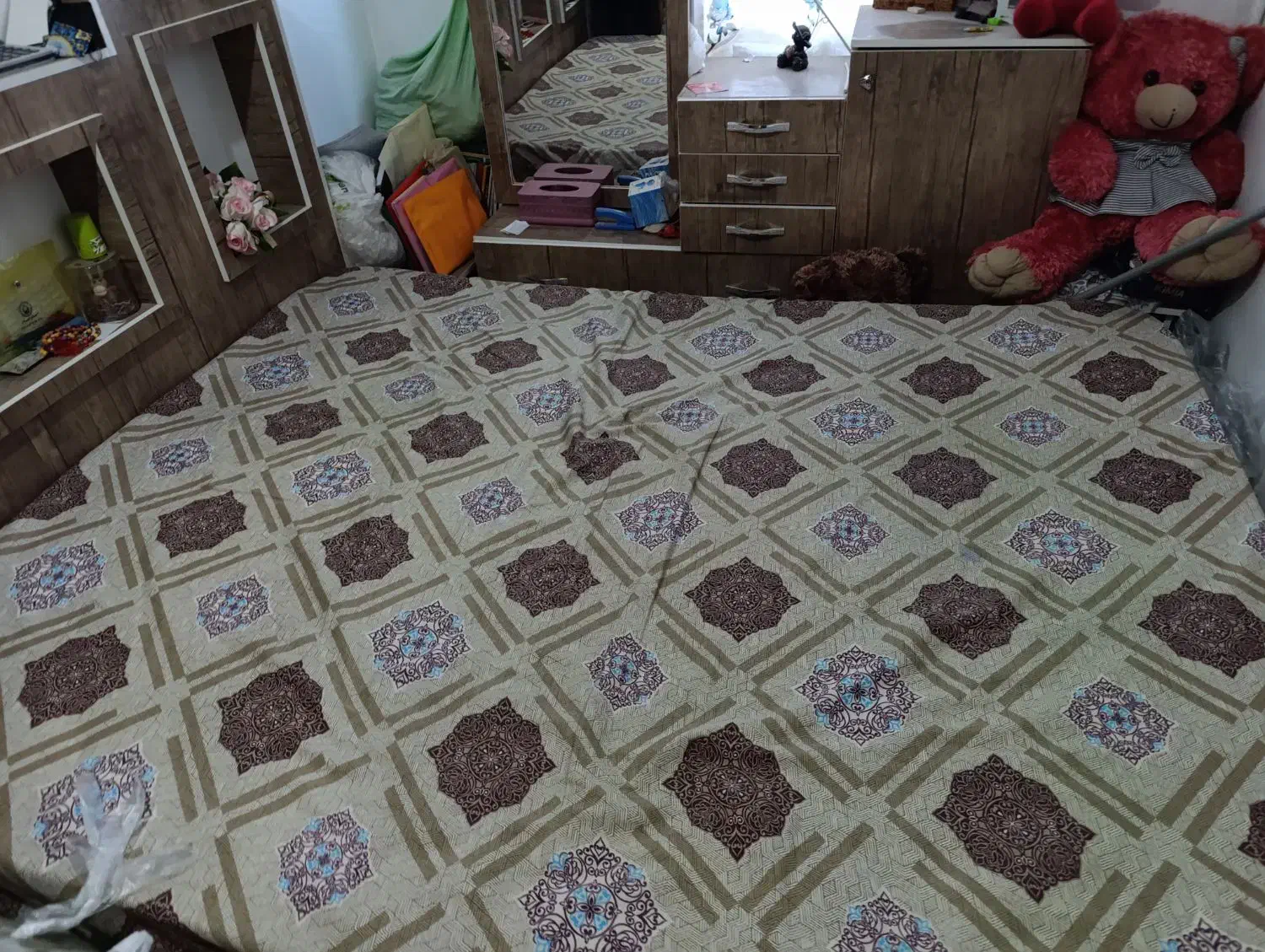 تخت دو نفره|تخت و سرویس خواب|فردیس, ثابتی|دیوار