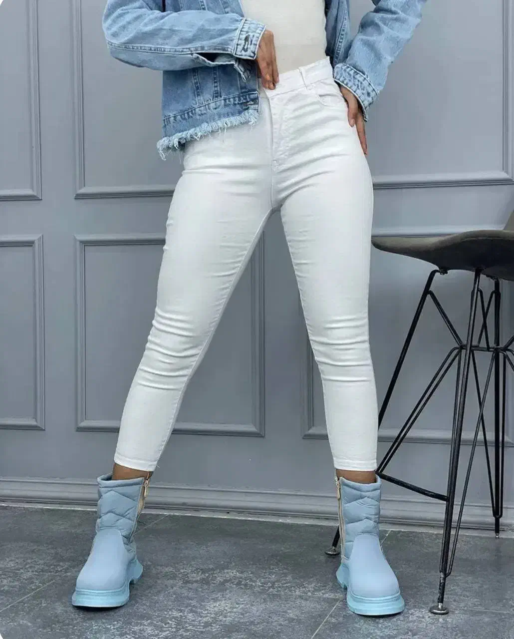 شلوار لی سفید|لباس|کاشان, صنعت|دیوار