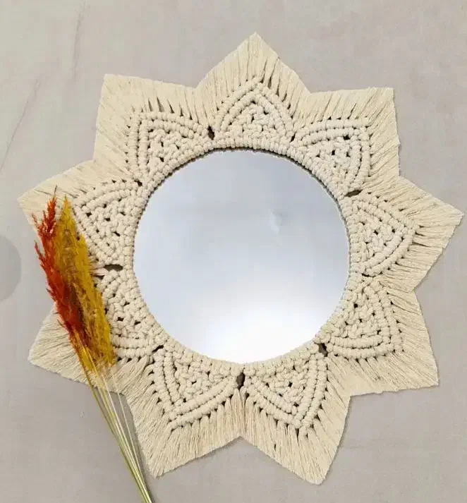 آینه مکرومه|آینه|ملایر, |دیوار