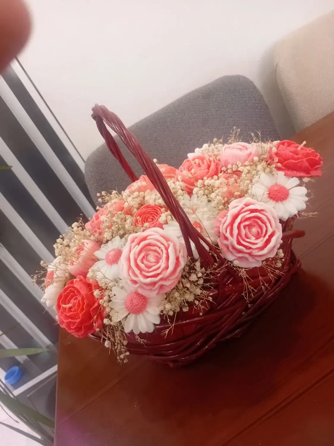 باکس گل شمعی|گل مصنوعی|بهارستان, |دیوار