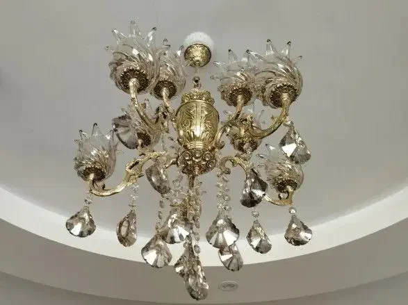 4 عدد لوستر 5 شاخه 10شعله نو و سالم|لوستر و چراغ آویز|قزوین, |دیوار