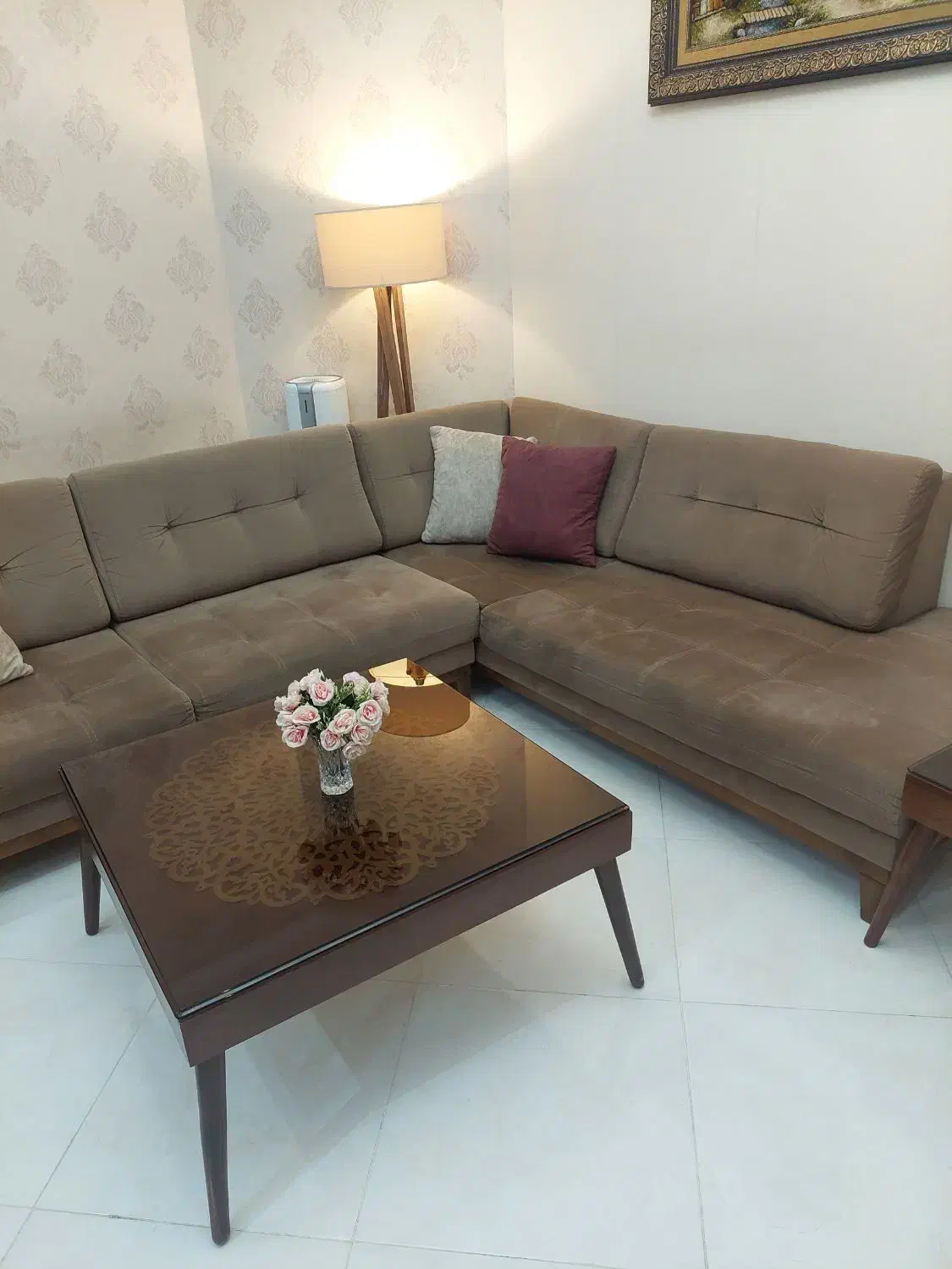 مبل ال راحتی با میز جلو مبلی و عسلی|مبلمان خانگی و میز عسلی|تهران, جوادیه تهرانپارس|دیوار