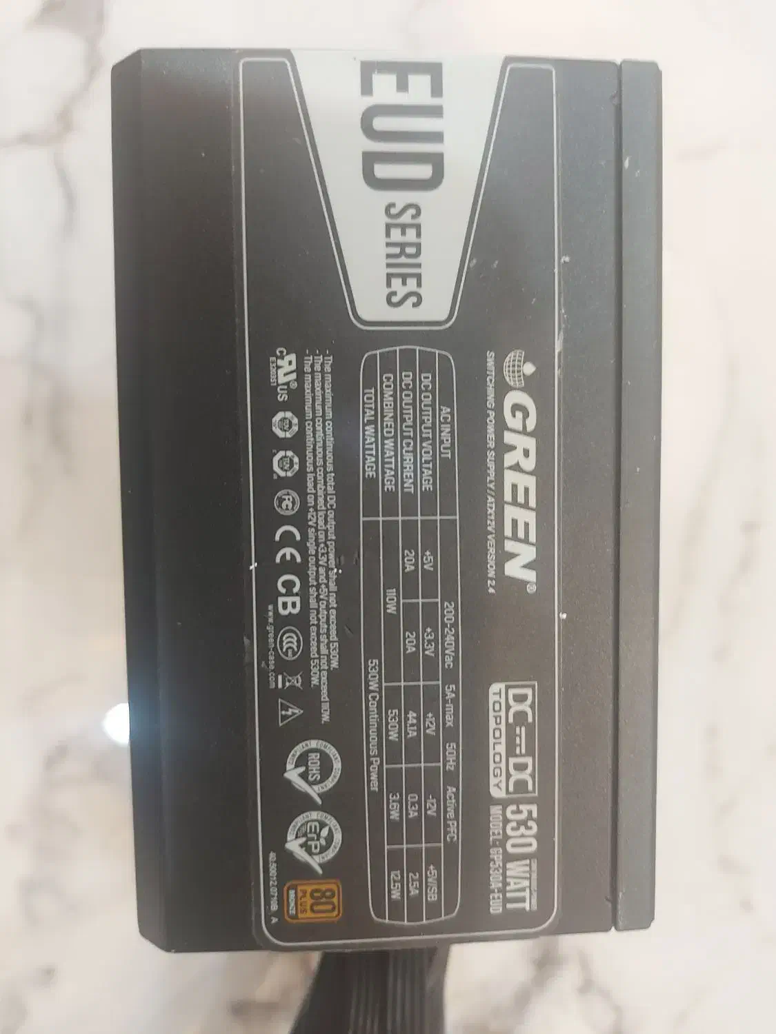پاور ۵۳۰ گرین GP530A-EUD|قطعات و لوازم جانبی رایانه|پرند, فاز ۶|دیوار
