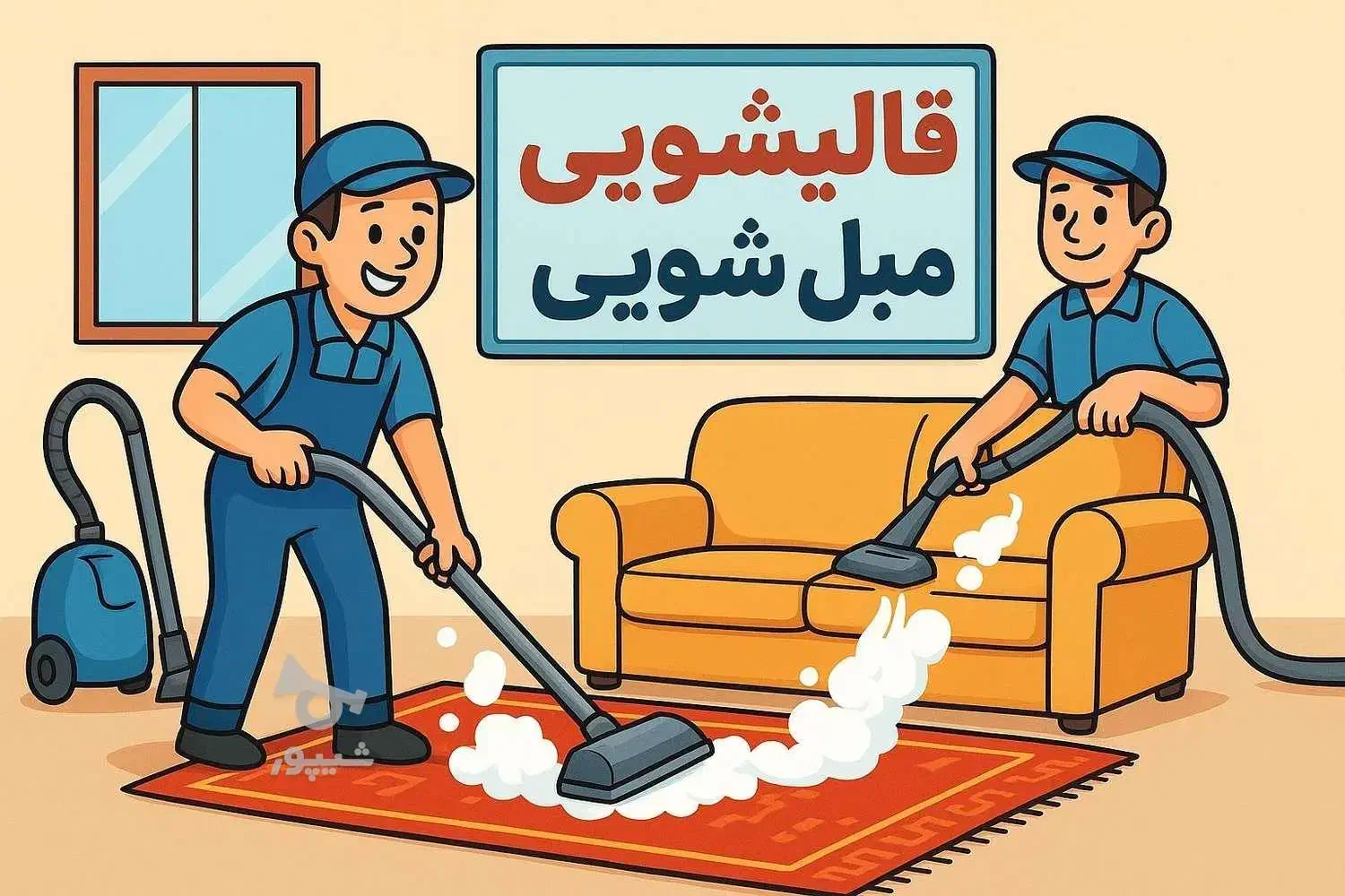 مبل شویی و قالیشویی فوق تخصصی ضمانتی کتبی|خدمات نظافت|یزد, |دیوار