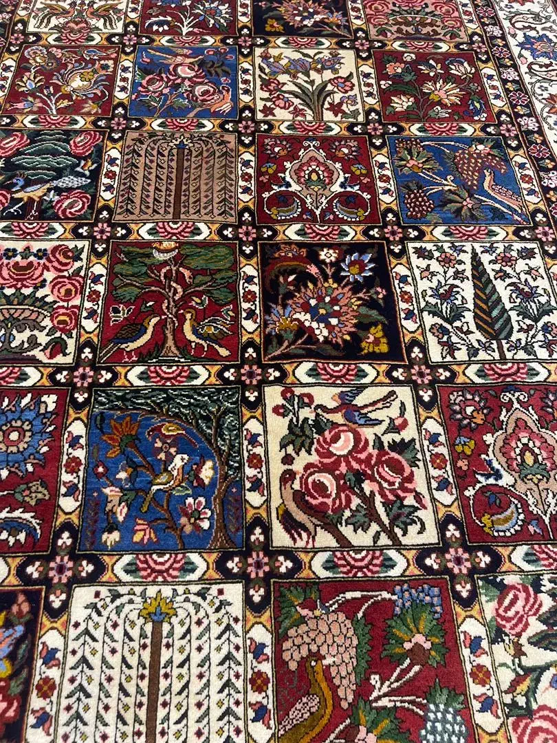 فرش دستباف (بساک) ۴ متری بختیار خشتی|فرش|مشکیندشت, |دیوار