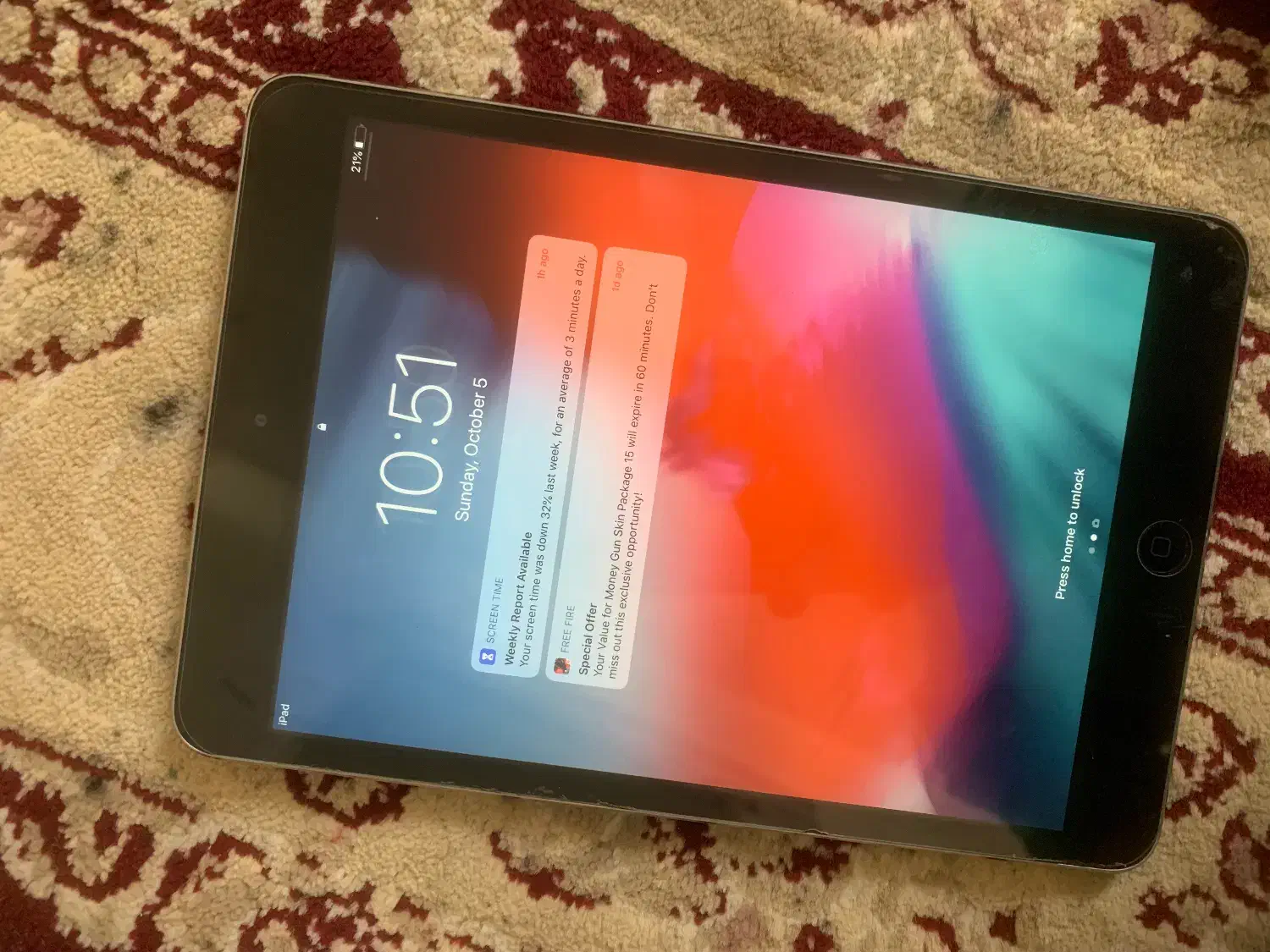 ایپد مینی دو بسیار تمیز|تبلت|کرج, آق تپه|دیوار