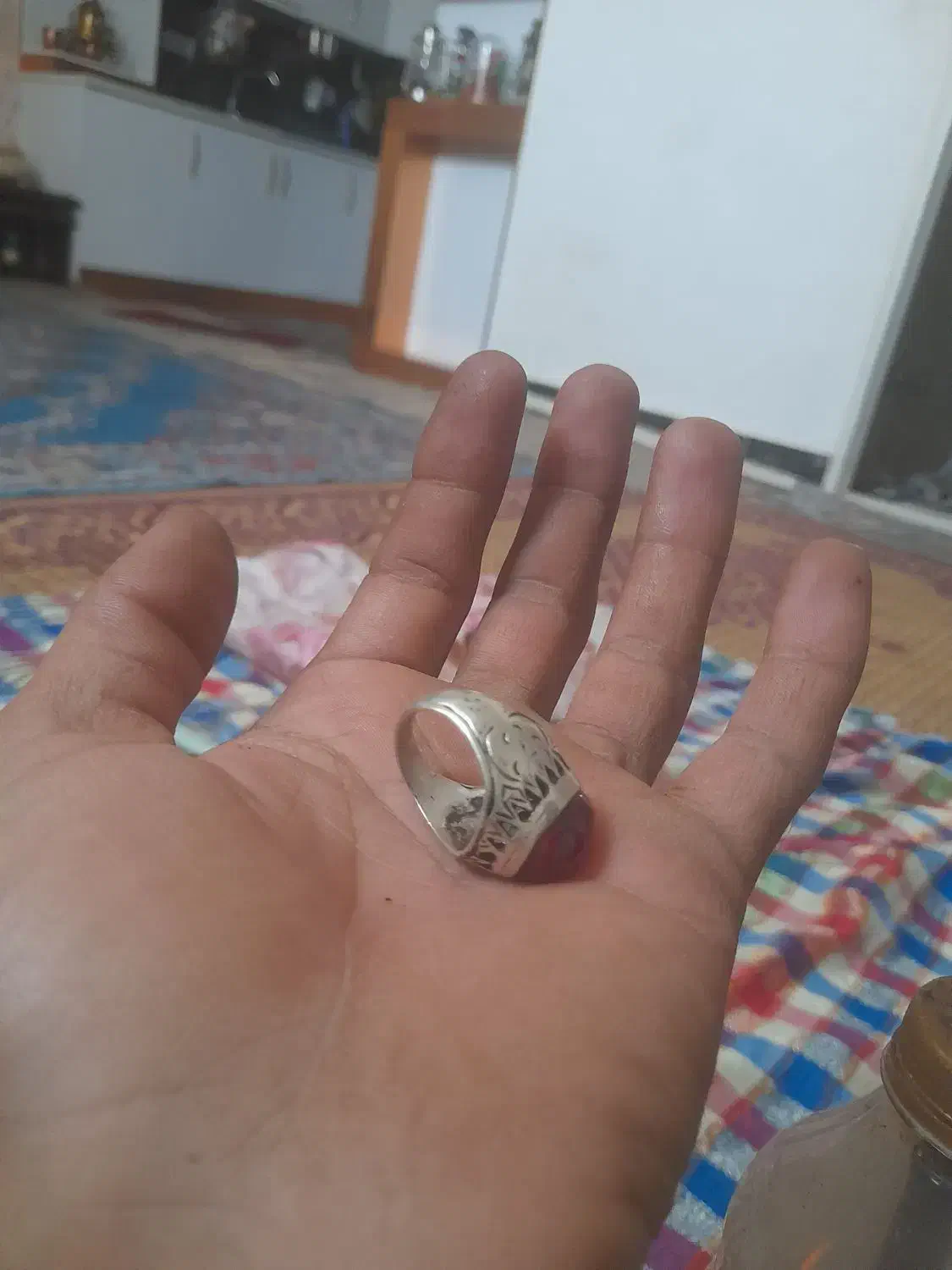 انگشتر‌نقره‌خوش‌دست‌.یاقوت۱۴گرم|جواهرات|بیرجند, |دیوار