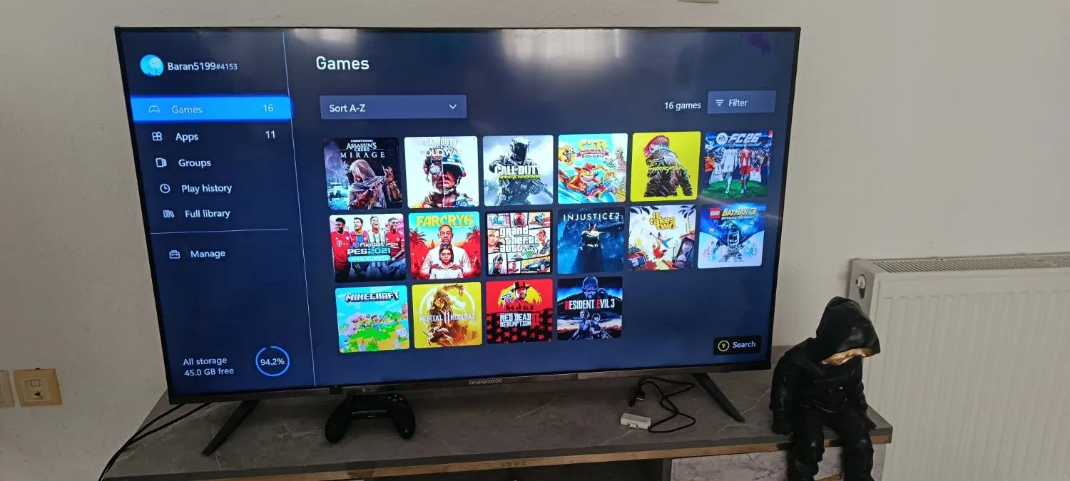 xbox one s|کنسول، بازی ویدئویی و آنلاین|صدرا-فارس, فاز ۱|دیوار