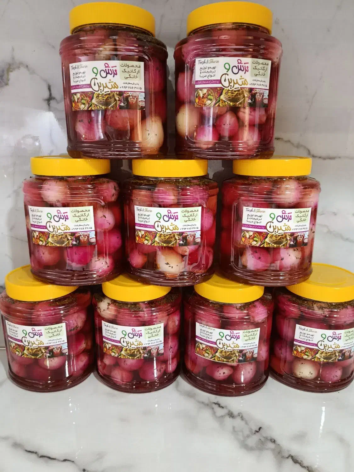 انواع ترشی خونگی با سرکه طبیعی|خوردنی و آشامیدنی|قم, باغ کرباسی|دیوار