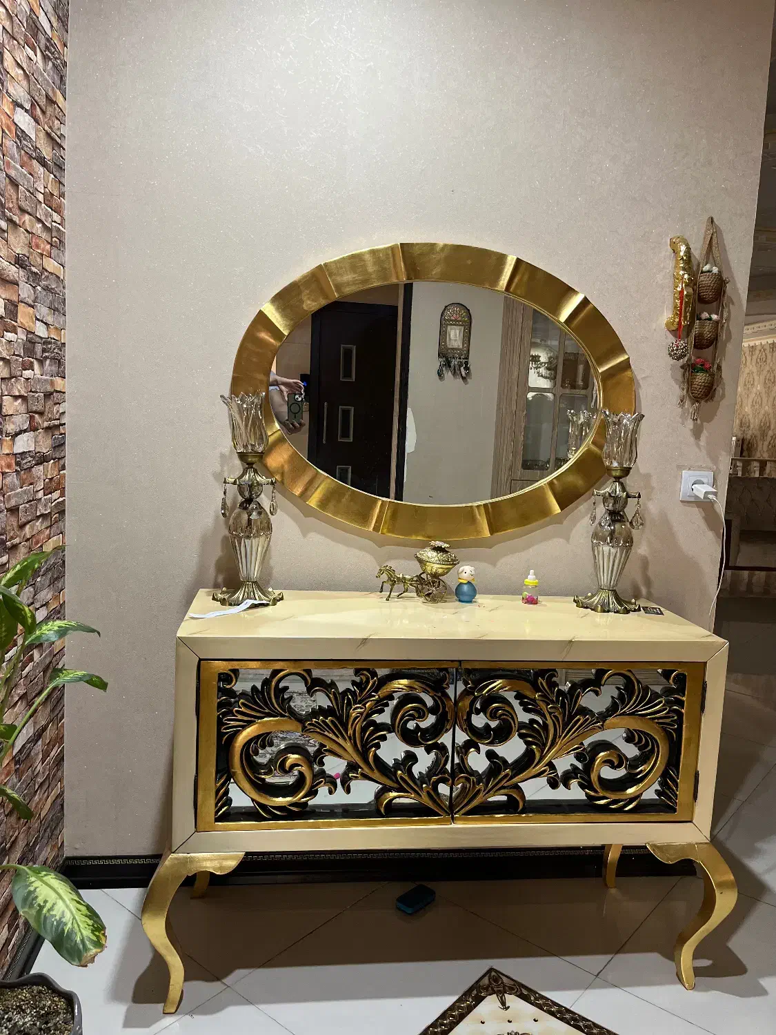 اینه کنسول|بوفه، ویترین، کنسول|گلستان (تهران), |دیوار