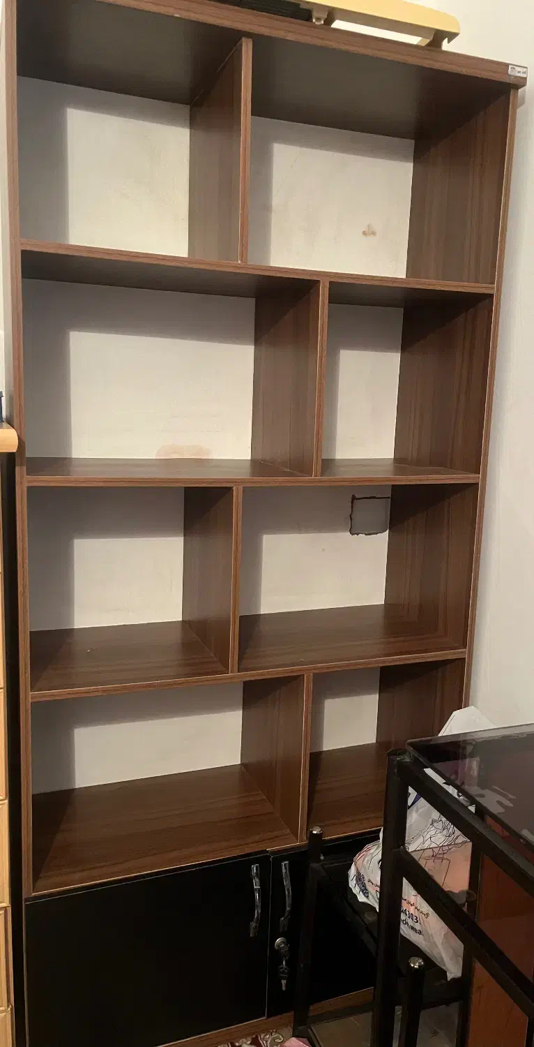 کتابخانه|کتابخانه، شلف، قفسه‌های دیواری|بندرعباس, |دیوار