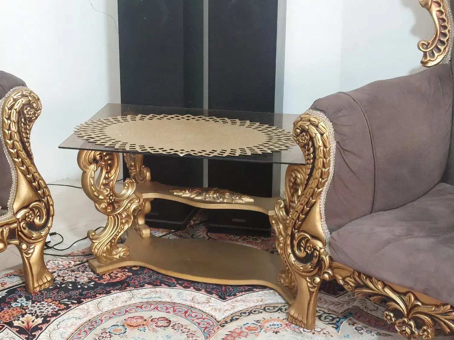 مبل هفت نفره با سه عدد میز عسلی|مبلمان خانگی و میز عسلی|ری, شهید بهشتی|دیوار