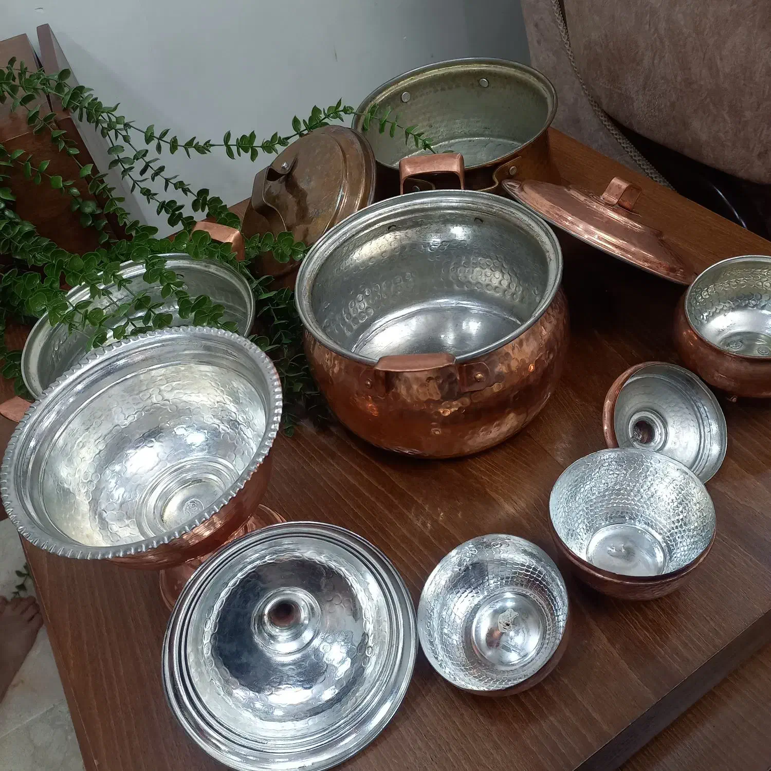 ظروف مسی زنجان شیک و زیبا|ظروف پختوپز|ساری, |دیوار