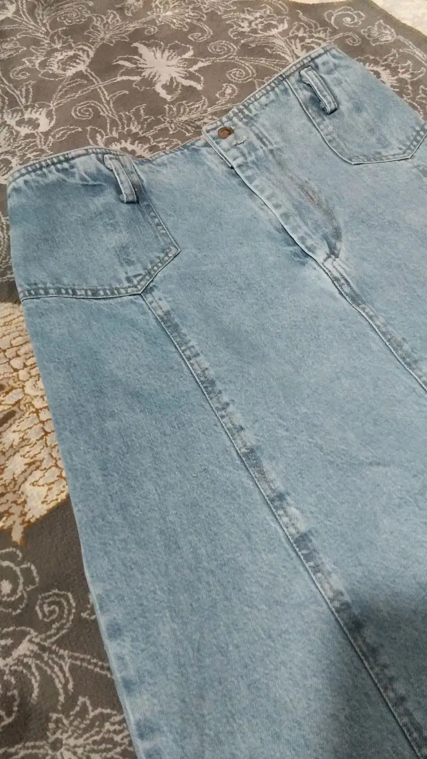 دامن جین بلند زنانه نو|لباس|دهلران, |دیوار